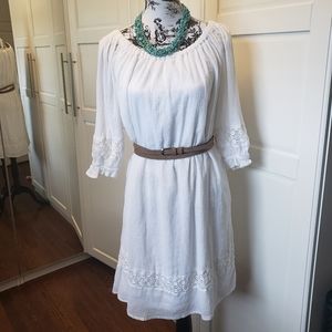 Lane Bryant White Cotton Dress